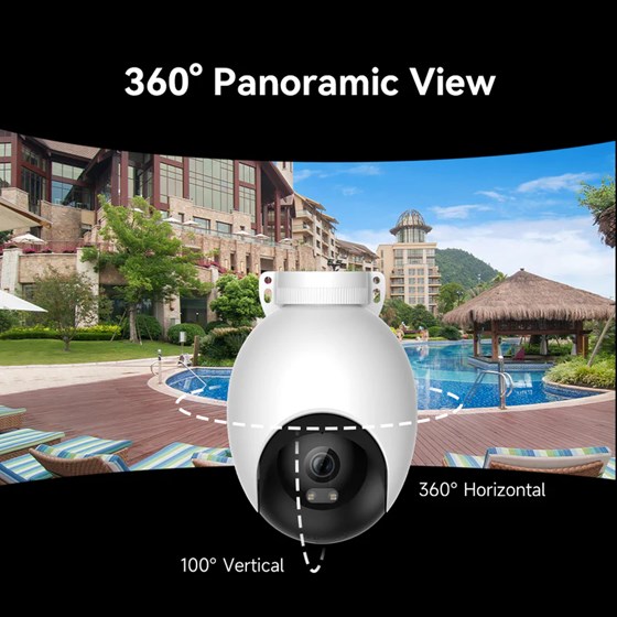 Imilab EC6 Smart WiFi 6 sigurnosna kamera, vanjska, 3K, 5MP, Color Night Vision, IP66, Mi Home/Xiaomi, Alexa & Google Assistant