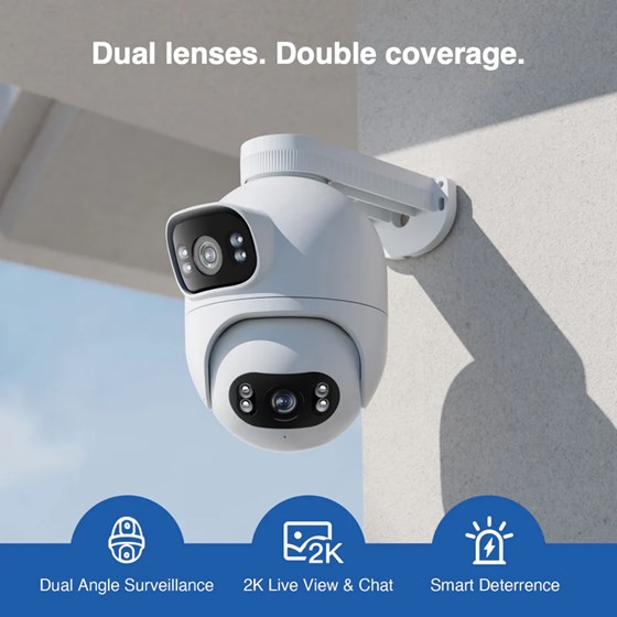 Imilab EC6 Dual Smart WiFi 6  sigurnosna kamera, vanjska, 2K×2K, 3MP×2, Color Night Vision, LAN, IP66, Mi Home/Xiaomi