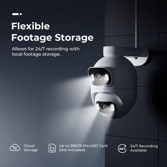 Imilab EC6 Dual Smart WiFi 6  sigurnosna kamera, vanjska, 3K×2, 5MP×2, Color Night Vision, LAN, IP65, Mi Home/Xiaomi, Alexa & Google Assistant