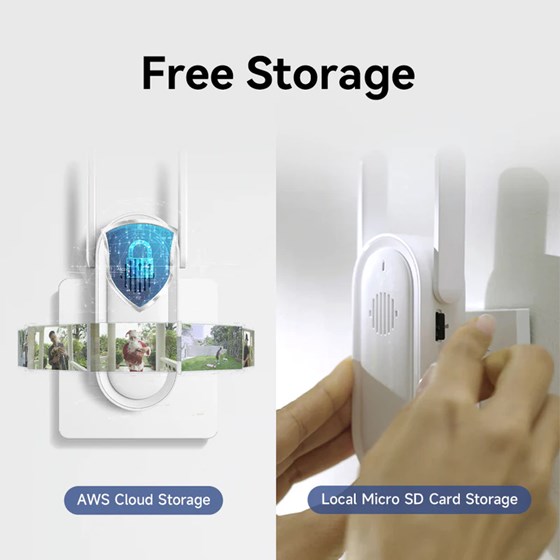 Imilab Smart video zvono za vrata, 2.5K, 4MP, 2.4GHz, IP66, 5200mAh punjiva baterija. Imilab Home app. 