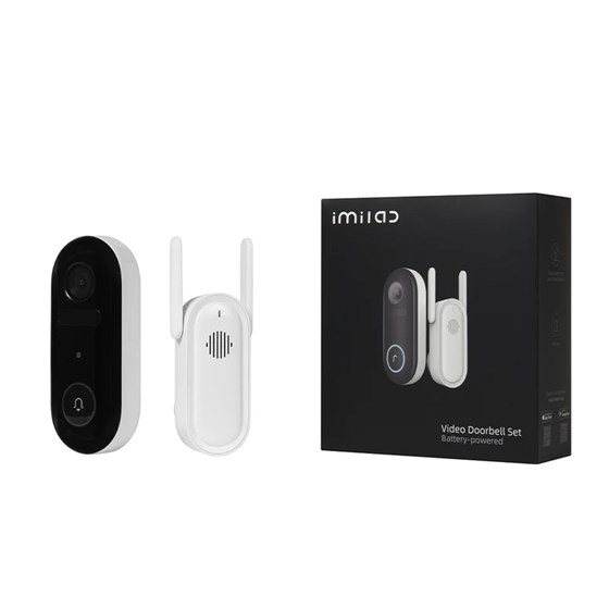 Imilab Smart video zvono za vrata, 2.5K, 4MP, 2.4GHz, IP66, 5200mAh punjiva baterija. Imilab Home app. 