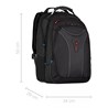 Ruksak za laptope do 17" Wenger Carbon Crni