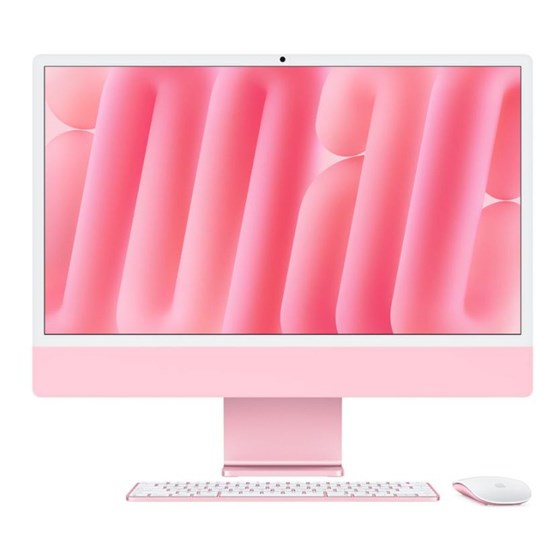Apple 24-inch iMac with Retina 4.5K display, Apple M4 chip with 10-core CPU and 10-core GPU, 24GB, 512GB SSD - Pink