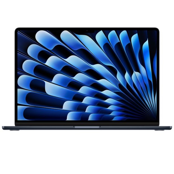 Apple 15-inch MacBook Air, Apple M3 chip with 8-core CPU and 10-core GPU, 16GB, 512GB SSD - Midnight 