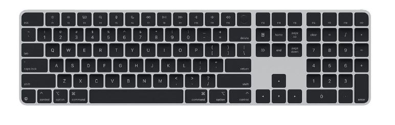 Apple Magic Keyboard with Touch ID and Numeric Keypad for Mac models with Apple silicon - Croatian - Black Keys