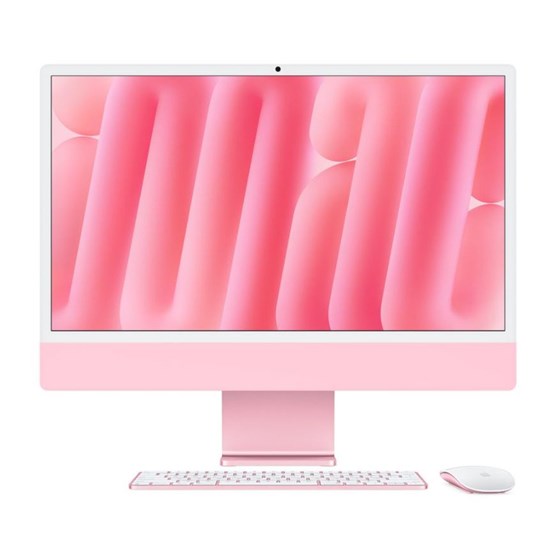 Apple 24-inch iMac with Retina 4.5K display, Apple M4 chip with 10-core CPU and 10-core GPU, 24GB, 512GB SSD - Pink