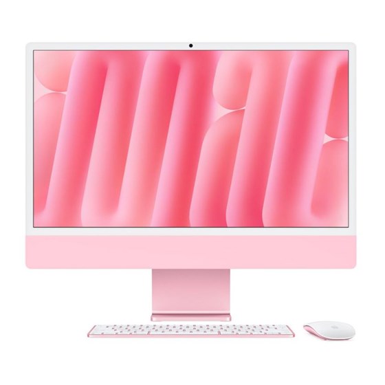 Apple 24-inch iMac with Retina 4.5K display, Apple M4 chip with 8-core CPU and 8-core GPU, 16GB, 256GB SSD - Pink