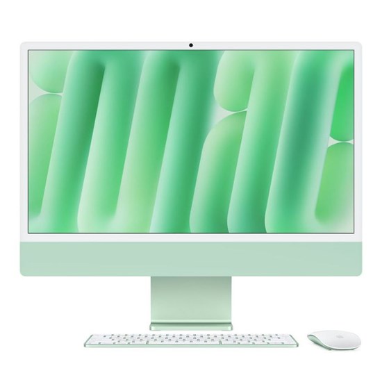 Apple 24-inch iMac with Retina 4.5K display, Apple M4 chip with 10-core CPU and 10-core GPU, 16GB, 256GB SSD - Green