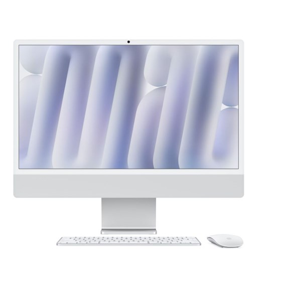 Apple 24-inch iMac with Retina 4.5K display, Apple M4 chip with 8-core CPU and 8-core GPU, 16GB, 256GB SSD - Silver - CRO