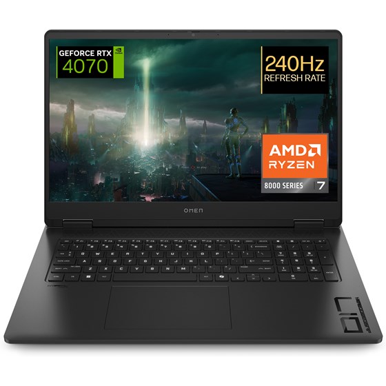 OMEN 17-db0015nm, B4ZZ0EA, 17.3" QHD 240Hz, AMD Ryzen 7 8845HS, 32GB, 1TB SSD, FreeDOS, NVIDIA GeForce RTX 4070 8GB