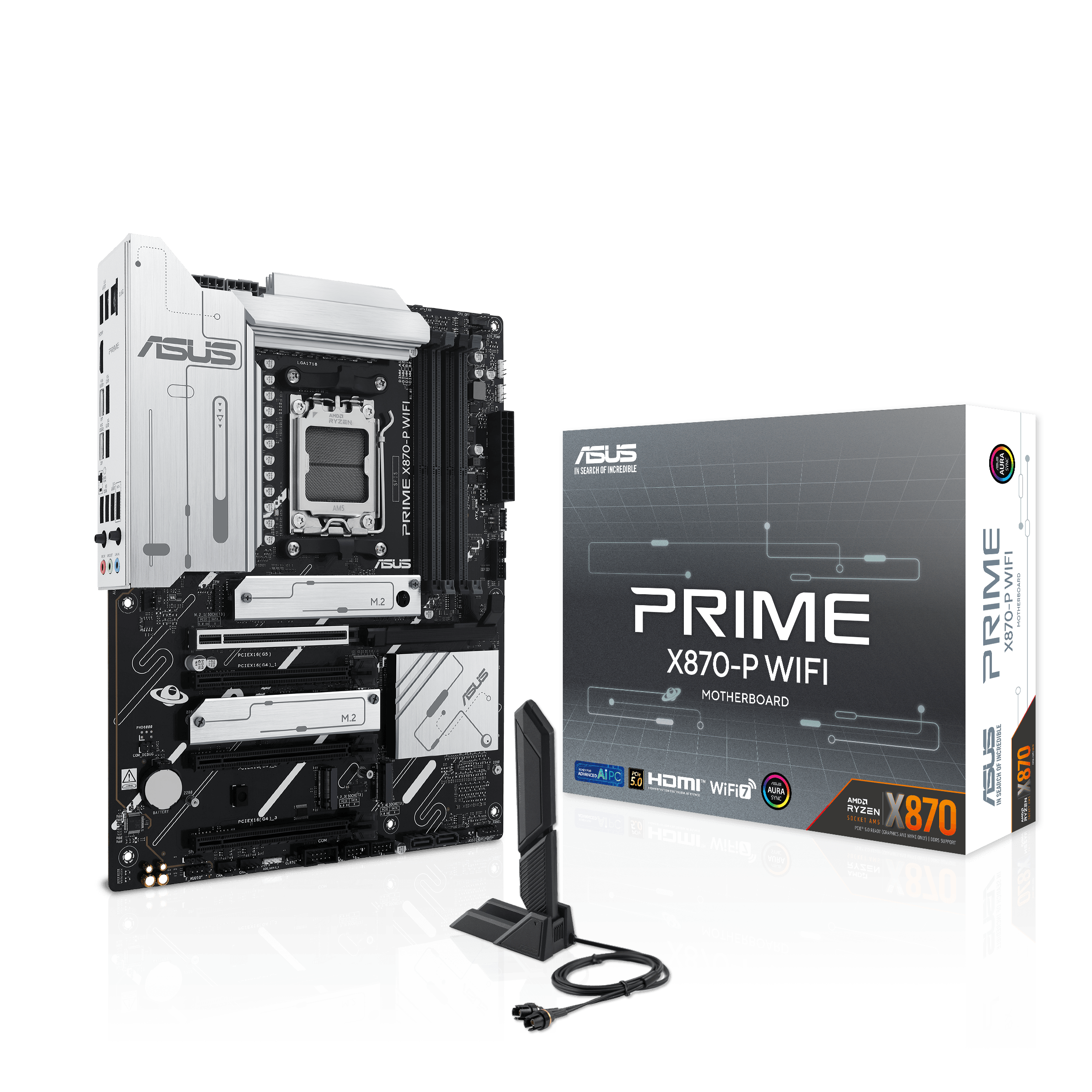 Matična ploča Asus X870-P PRIME WIFI, AMD X870, Socket AM5, ATX, DDR5