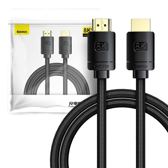 Kabel HDMI - HDMI 2.1 Baseus HD Series 8K 60Hz 3D HDR 48Gbps, 2m