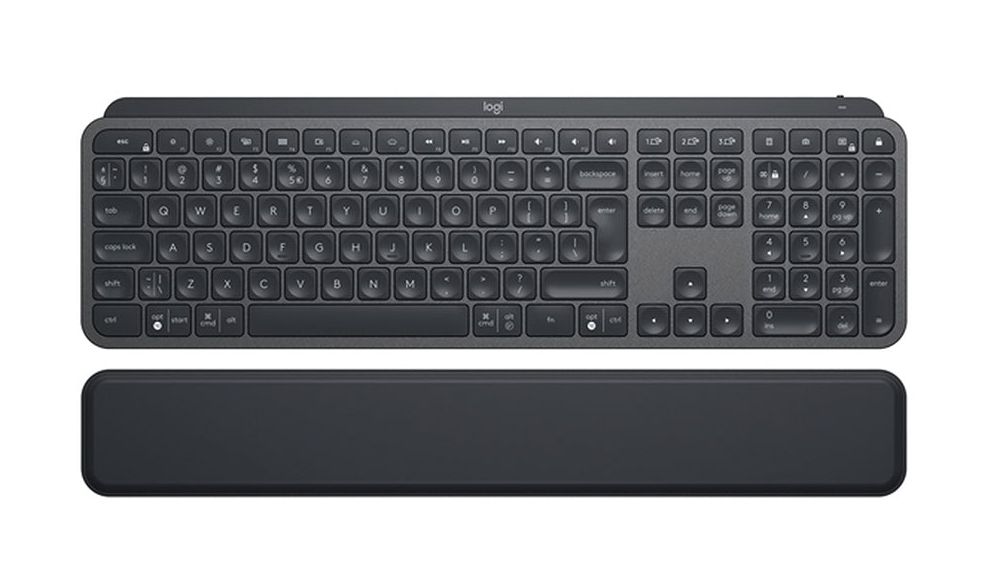 Tipkovnica Bežična Logitech MX Keys S Plus with palm rest, Graphite