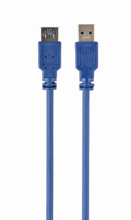 Kabel produžni USB 3.0 M - USB 3.0 F 1.8m Plavi Gembird P/N: CCP-USB3-AMAF-6