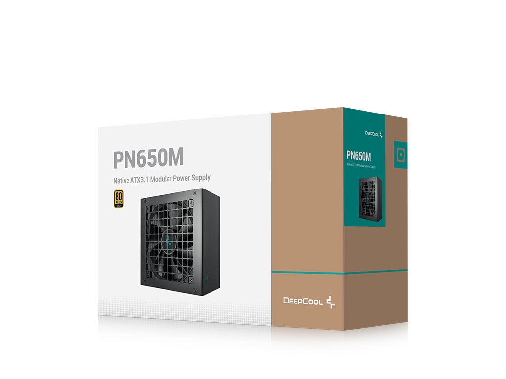 Napajanje DeepCool PN650M, 650W, 80 PLUS GOLD, Modular, 120mm vent