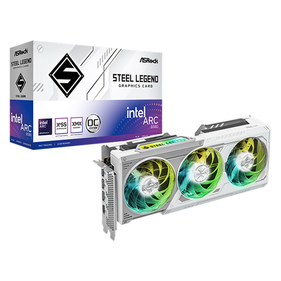 Grafička kartica ASRock, Intel Arc B580 Steel Legend, 12GB GDDR6, 1x HDMI, 3x DisplayPort, B580 SL 12GO