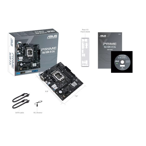 Matična ploča Asus Prime H610M-R D4-SI, Intel H610, LGA 1700, mATX, DDR4