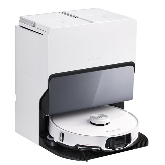 Roborock S8 MaxV Ultra s 8-u-1 RockDock stanicom za samočišćenje, bijela