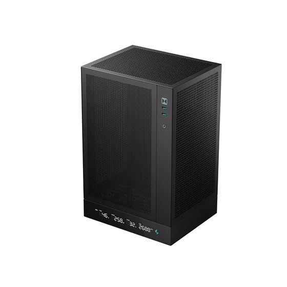 Kućište DeepCool CH170 Digital, Mini-ITX, LCD, Black, R-CH170-BKNPI0D-G-1