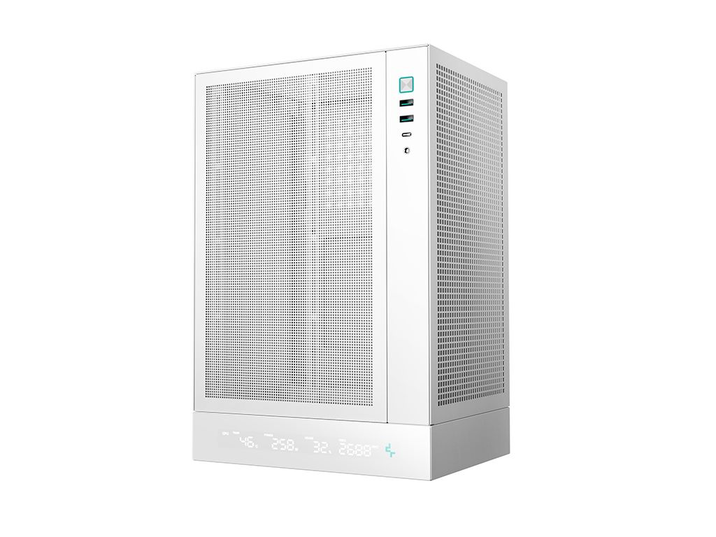 Kućište DeepCool CH170 Digital WH, Mini-ITX, LCD, White, R-CH170-WHNPI0D-G-1