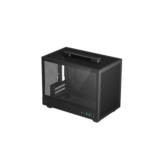 Kućište DeepCool CH160 WH, Mini-ITX, Tempered Glass, Black, R-CH160-BKNGI0-G-1