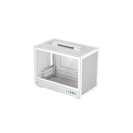 Kućište DeepCool CH160 WH, Mini-ITX, Tempered Glass, White, R-CH160-WHNGI0-G-1