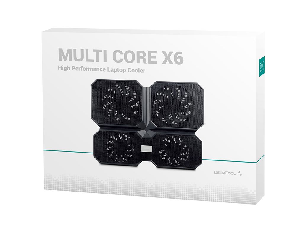 Hladnjak za laptop DeepCool Multi Core X6, up to 15.6", 4x silent fans