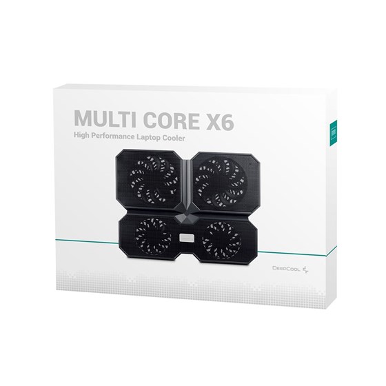 Hladnjak za laptop DeepCool Multi Core X6, up to 15.6", 4x silent fans