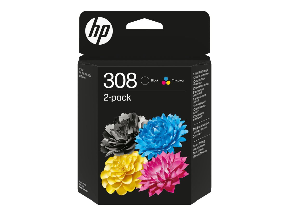 Tinta HP 308 2-pack Combo Black/TriColor, 6L6S6UE