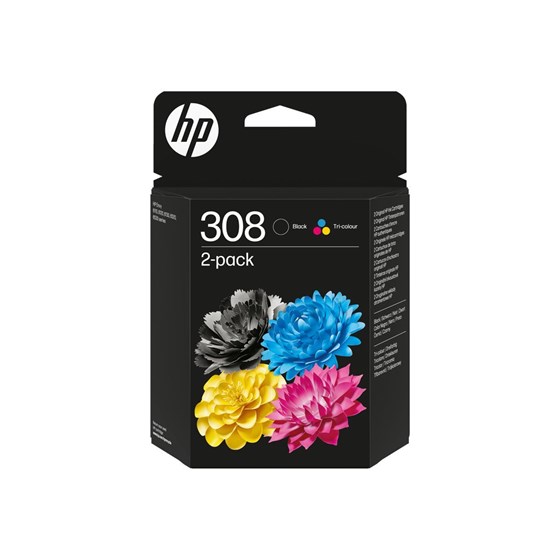 Tinta HP 308 2-pack Combo Black/TriColor, 6L6S6UE
