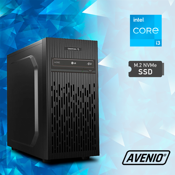 Avenio ProOffice Intel Core i3 12100 3.30GHz 8GB 512GB NVMe SSD DVDRW W11P Intel UHD Graphics 730 P/N: 02242117