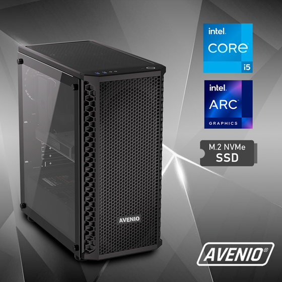 Avenio ProGamer Intel Core i5 14400F 2.50GHz 32GB 1TB SSD NVMe W11P Intel ARC B570 10GB GDDR6 P/N 02242877
