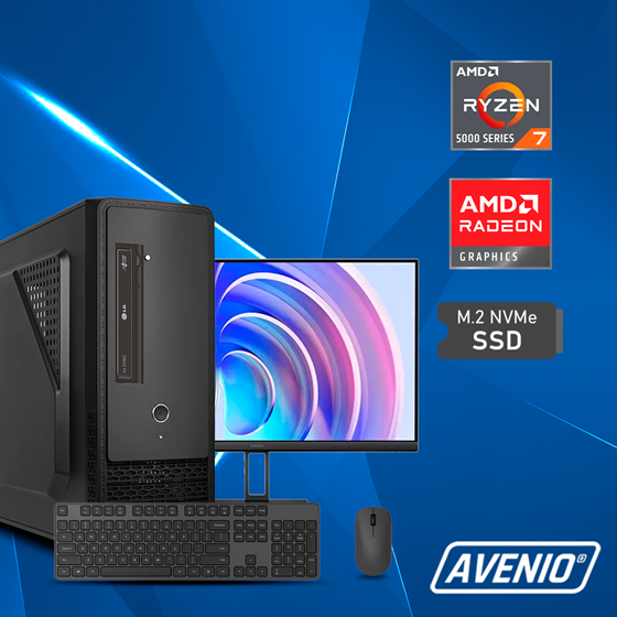 Avenio ProMedia AMD Ryzen 7 5700G 4.60GHz 16GB 512GB NVMe SSD W11P AMD Radeon Graphics + Monitor + Tipkovnica i miš P/N: 02242872