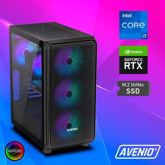 Avenio InfoGamer2 Intel Core i7 14700K 3.40GHz 32GB 1TB SSD NVMe W11P nVidia GeForce RTX 4070 Ti SUPER 16GB GDDR6X P/N: 02242793