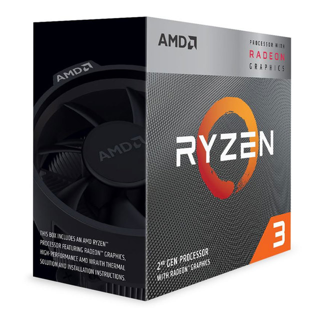 Procesor AMD Ryzen 3 3200G, 4C/4T, 3.60GHz/4.00GHz, 4MB, Socket AM4, YD3200C5FHBOX