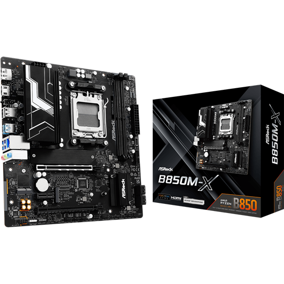 Matična ploča ASRock B850M-X, AMD B850, Socket AM5, mATX, DDR5
