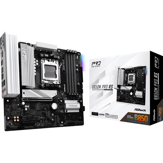 Matična ploča ASRock B850M PRO RS, AMD B850, Socket AM5, mATX, DDR5