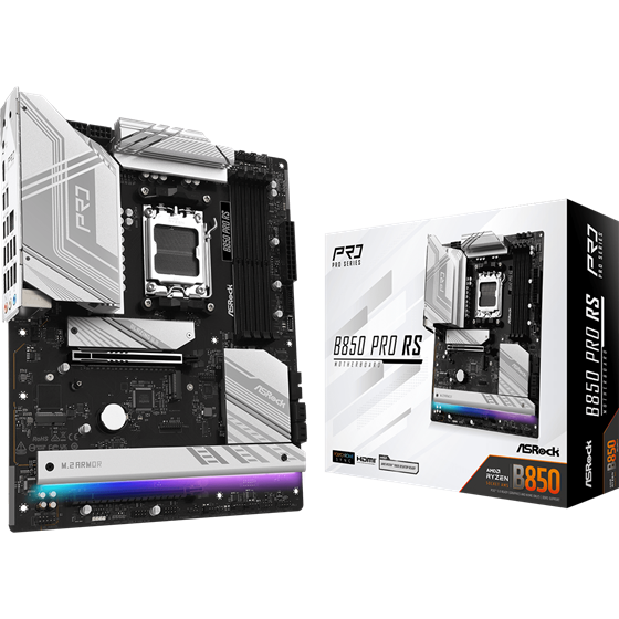 Matična ploča ASRock B850 PRO RS, AMD B850, Socket AM5, ATX, DDR5