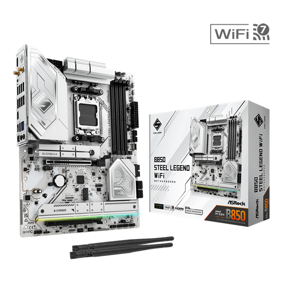 Matična ploča ASRock B850 STEEL LEGEND WIFI, AMD B850, Socket AM5, ATX, DDR5