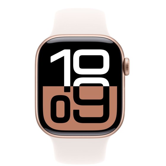 Apple Watch S10 GPS 42mm Rose Gold Alu Case with Light Blush Sport Band - S/M
