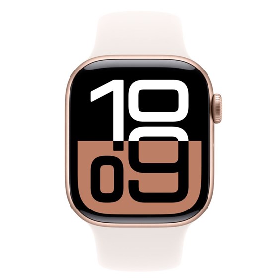 Apple Watch S10 GPS 42mm Rose Gold Alu Case with Light Blush Sport Band - M/L