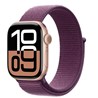 Apple Watch S10 GPS 42mm Rose Gold Alu Case with Plum Sport Loop