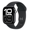 Apple Watch S10 GPS 42mm Jet Black Alu Case with Black Sport Band - M/L