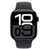 Apple Watch S10 GPS 42mm Jet Black Alu Case with Black Sport Band - M/L