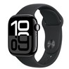 Apple Watch S10 GPS 42mm Jet Black Alu Case with Black Sport Band - S/M