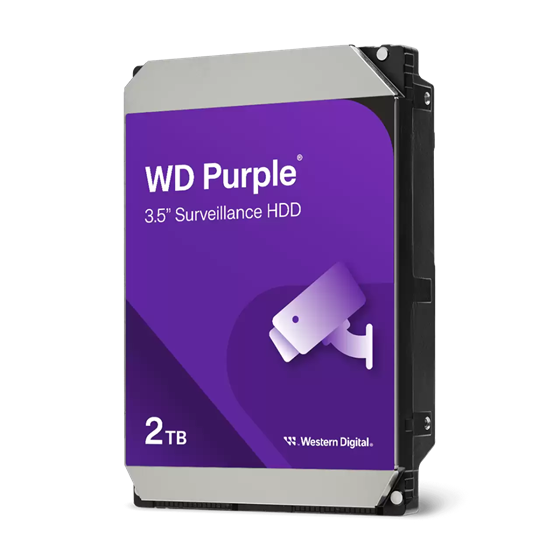 HDD 2TB WD Purple 3.5",  SATA 6Gb/s, 5400rpm, 64MB cache, WD23PURZ