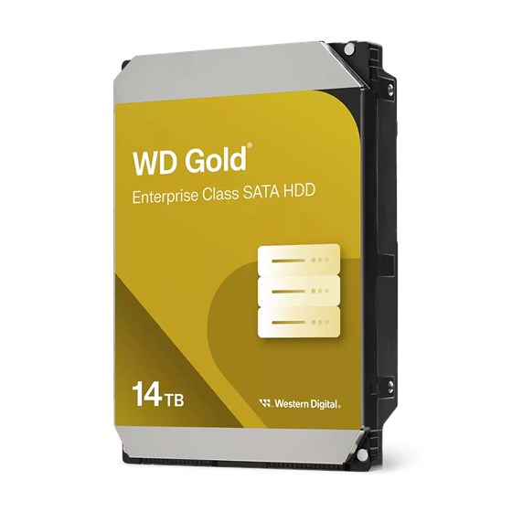 HDD 14TB WD Gold 3.5",  SATA 6Gb/s, 7200rpm, 512MB cache, WD142KRYZ