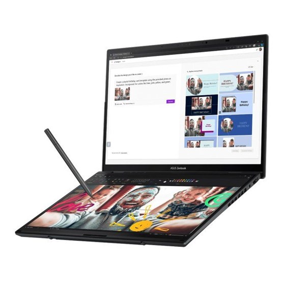 Asus Zenbook DUO UX8406CA-PZ042X, 14" 3K OLED 120Hz HDR500 Touchscreen, Intel Core Ultra 9 285H, 32GB DDR5, 2TB NVMe SSD, W11p, Intel Arc Graphics, 90NB14X1-M002Y0