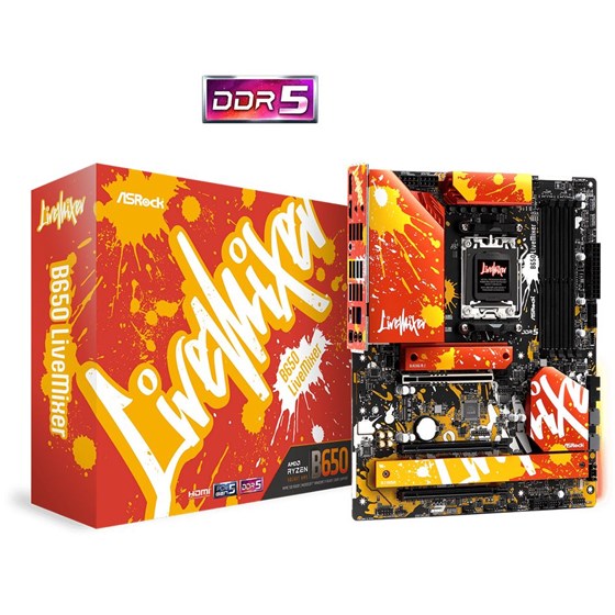 Matična ploča ASRock B650 LiveMixer, AMD B650, Socket AM5, ATX, DDR5