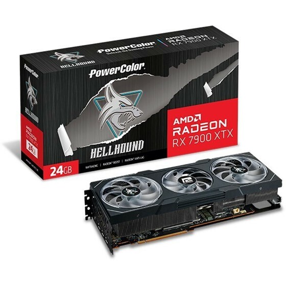 Grafička kartica PowerColor, AMD Radeon RX 7900 XTX Hellhound, 24GB GDDR6, 1x HDMI, 3x DisplayPort 